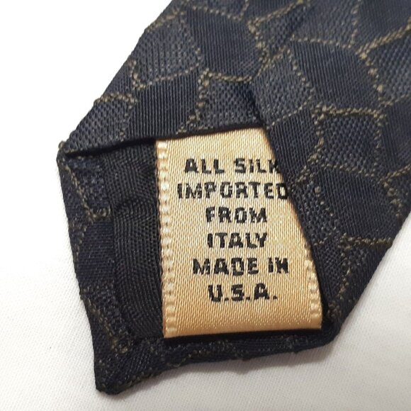 Donna Karan Necktie Mens Blue Size 56 in Long 3.75 in Wide Signature Silk Tie - Picture 11 of 11